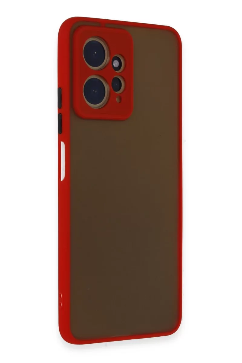 Newface Xiaomi Redmi Note 12 4G Kılıf Montreal Silikon Kapak - Kırmızı