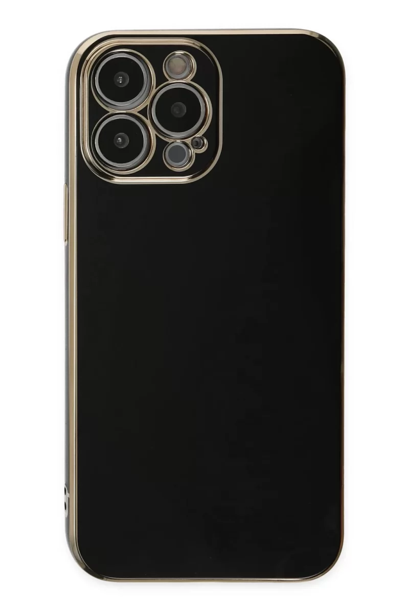 Newface Apple iPhone 14 Pro Kılıf Volet Silikon - Siyah