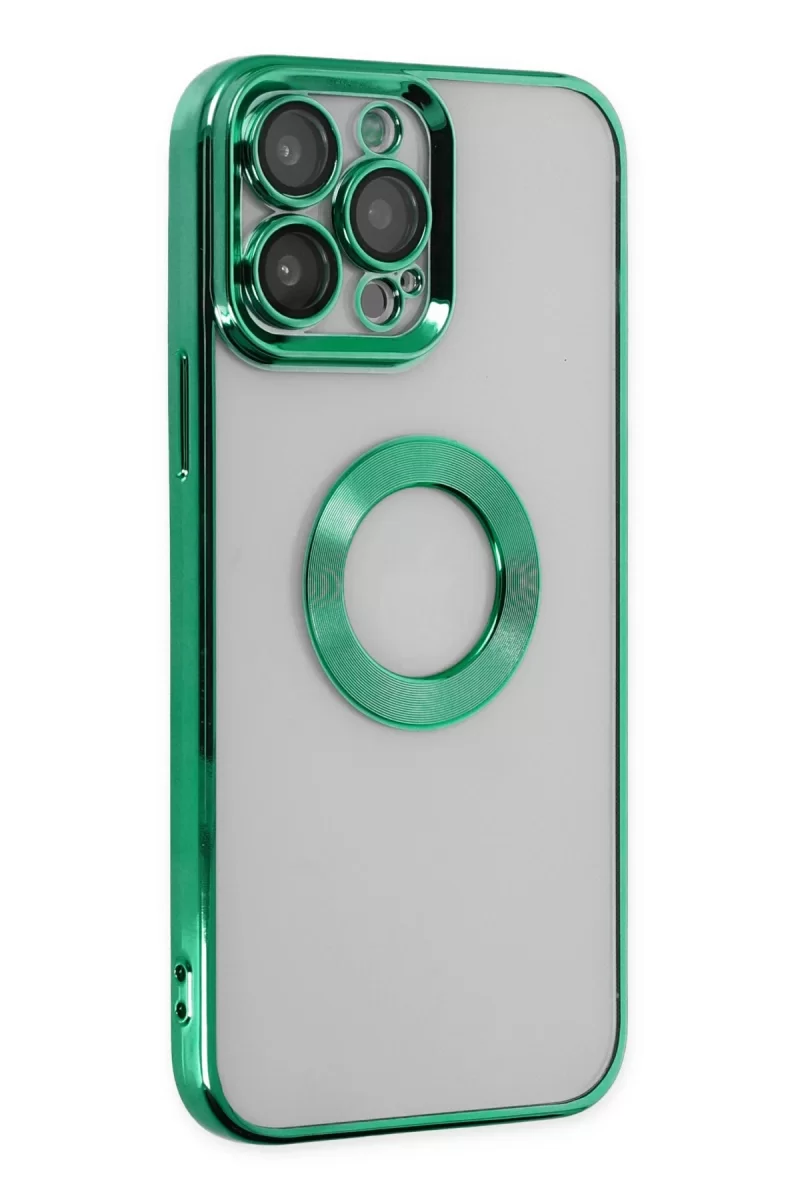 Newface Apple iPhone 14 Pro Kılıf Slot Silikon - Köknar Yeşili