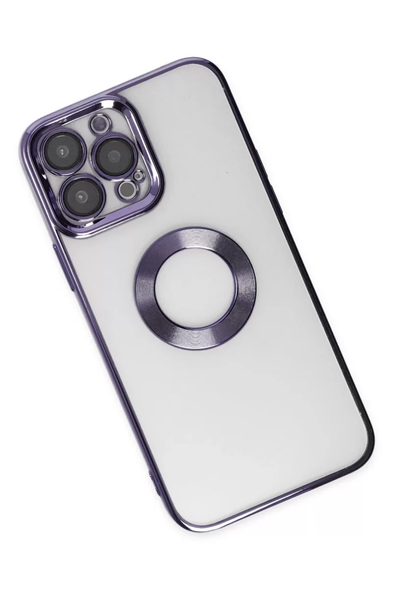 Newface Apple iPhone 14 Pro Kılıf Slot Silikon - Mor