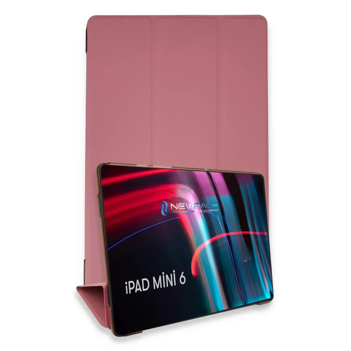 Newface Apple iPad Mini 6 Kılıf Tablet Smart Kılıf - Pembe