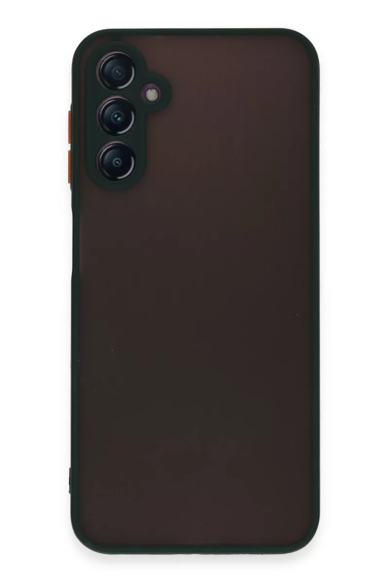 Newface Samsung Galaxy A14 4G Kılıf Montreal Silikon Kapak - Yeşil