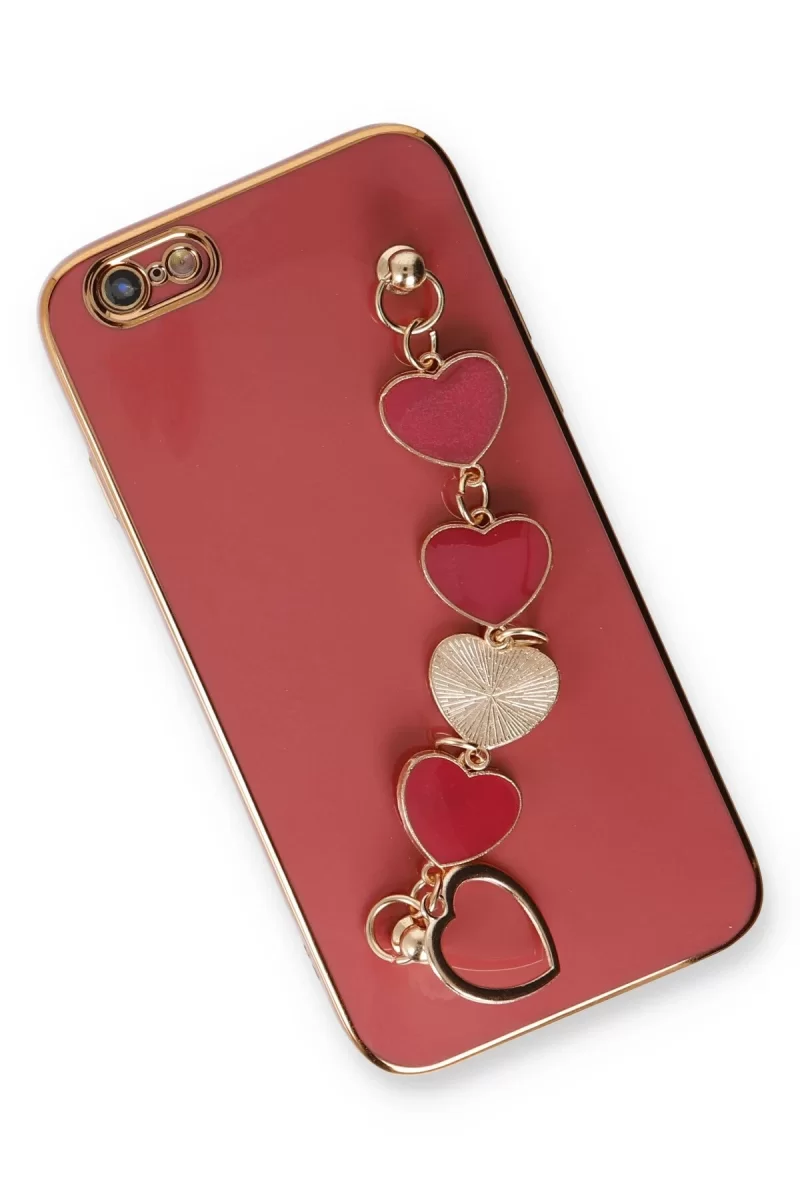 Newface Apple iPhone 6 Kılıf Esila Silikon - Kırmızı