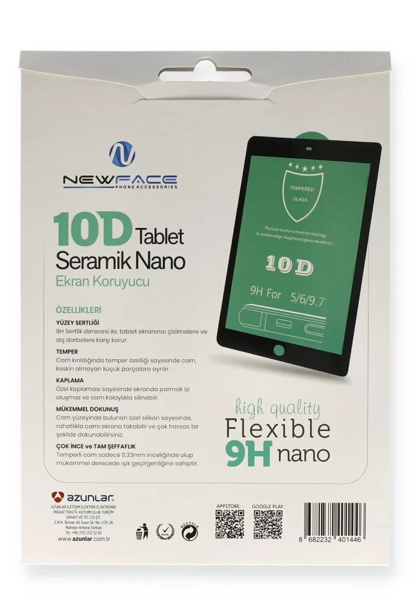 Newface Apple iPad 4 9.7 Tablet 10D Seramik Nano