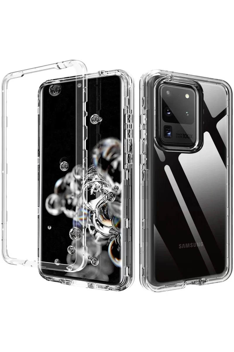 Newface Samsung Galaxy S20 Plus Kılıf Lüx Şeffaf Silikon