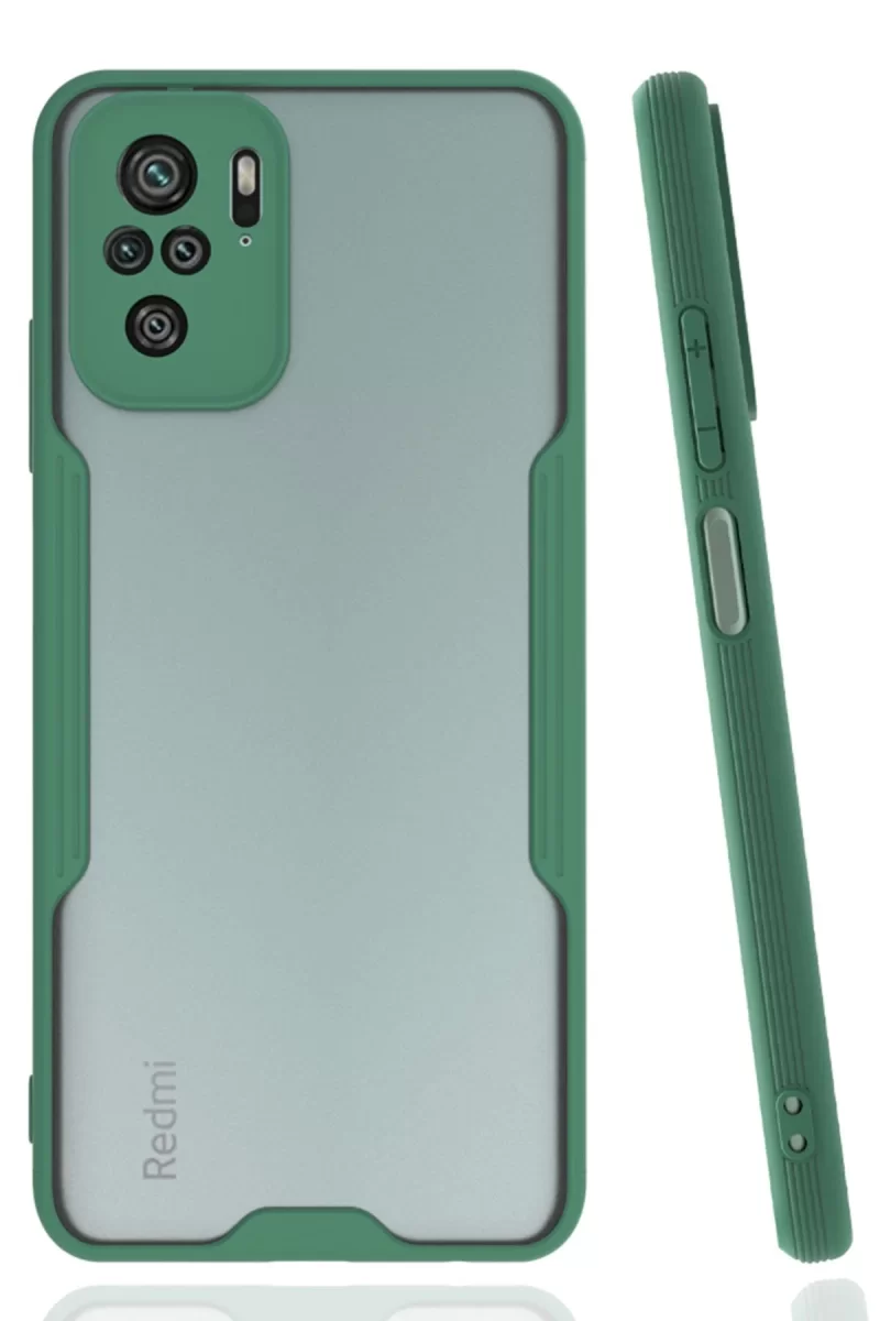 Newface Xiaomi Redmi Note 10 Kılıf Platin Silikon - Yeşil