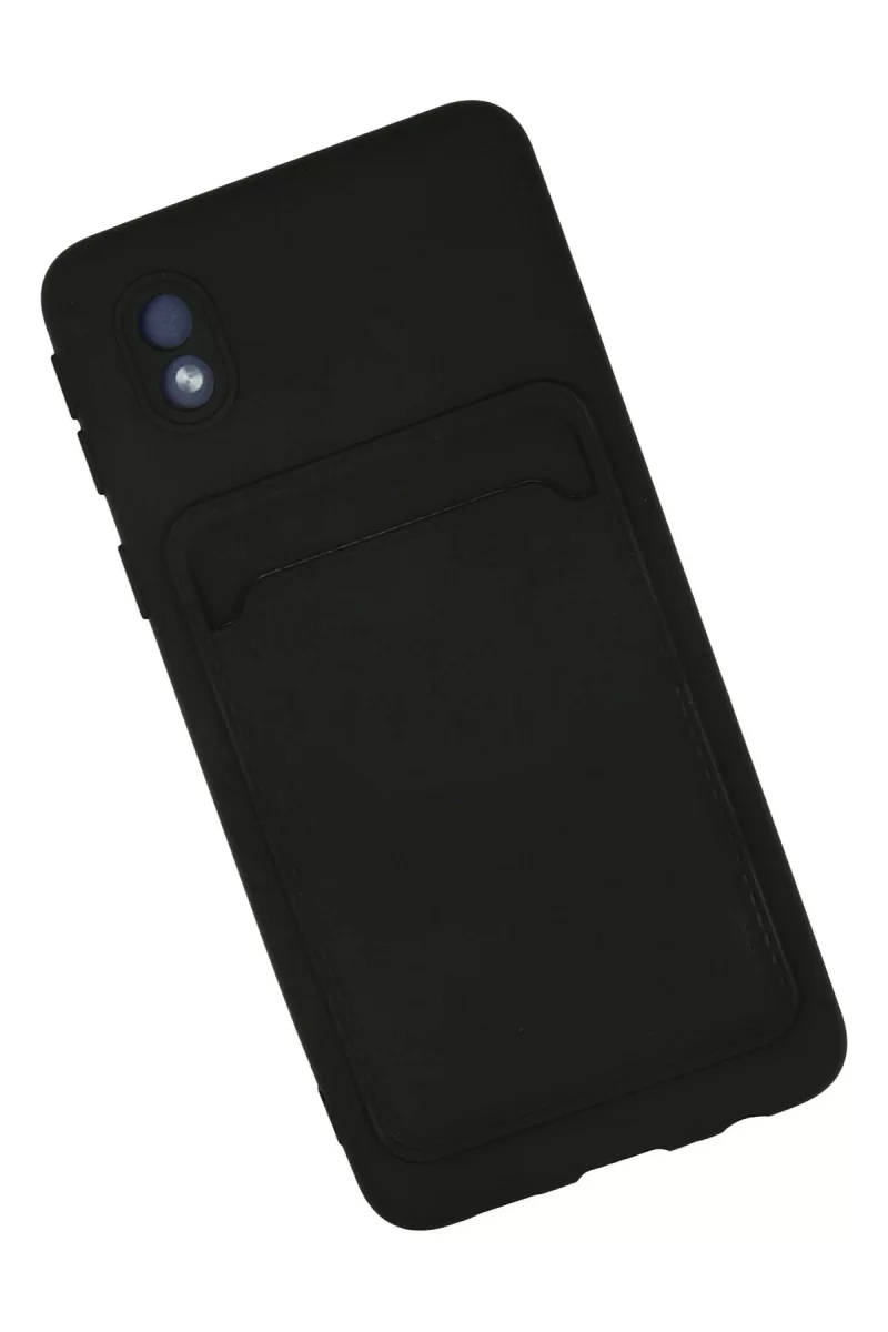 Newface Samsung Galaxy A01 Core Kılıf Kelvin Kartvizitli Silikon - Siyah