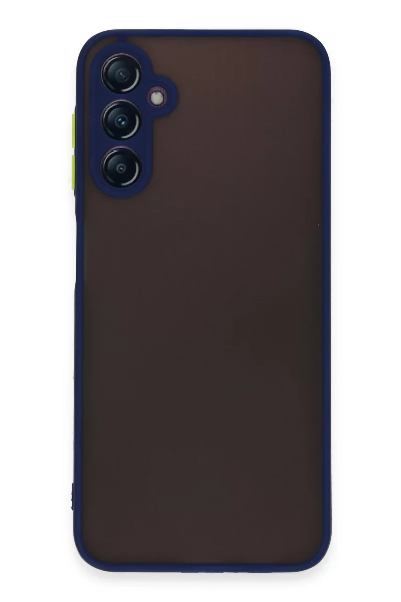 Newface Samsung Galaxy A14 4G Kılıf Montreal Silikon Kapak - Lacivert