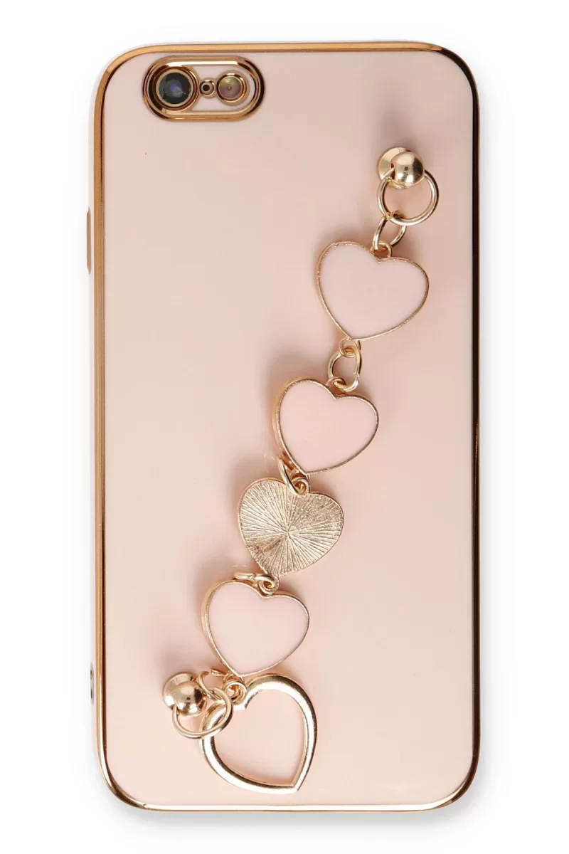 Newface Apple iPhone 6 Kılıf Esila Silikon - Pudra