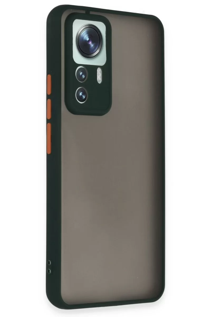 Newface Xiaomi Mi 12T Pro Kılıf Montreal Silikon Kapak - Yeşil
