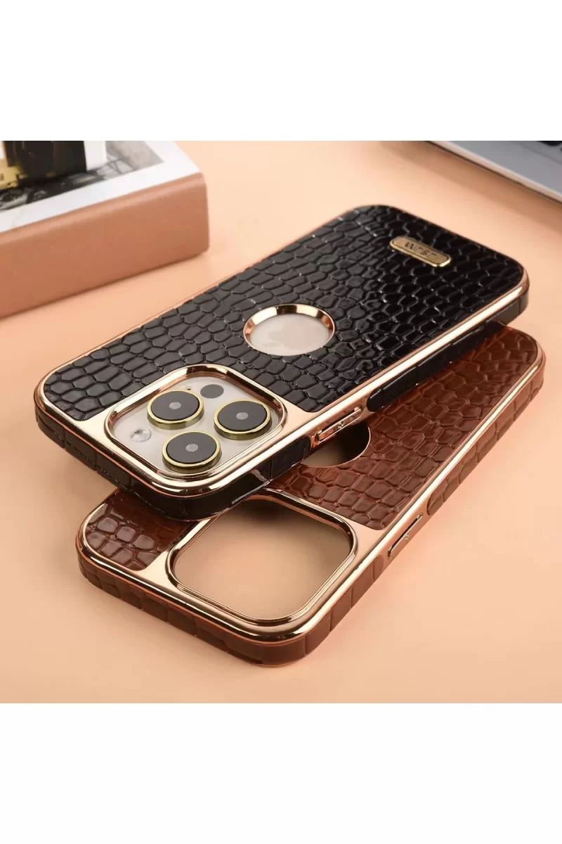 Newface Apple iPhone 14 Pro Kılıf Snake Kapak - Derin Mor