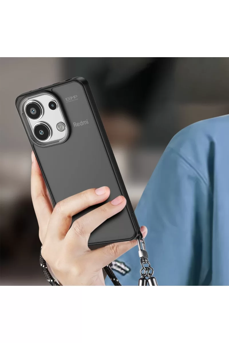 Newface Xiaomi Redmi Note 13 Pro 4G Kılıf Elegant Kapak - Derin Mor