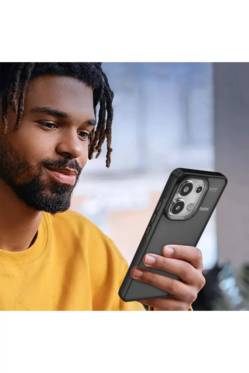 Newface Xiaomi Redmi Note 13 Pro 4G Kılıf Elegant Kapak - Derin Mor