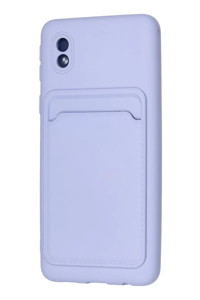 Newface Samsung Galaxy A01 Core Kılıf Kelvin Kartvizitli Silikon - Lila