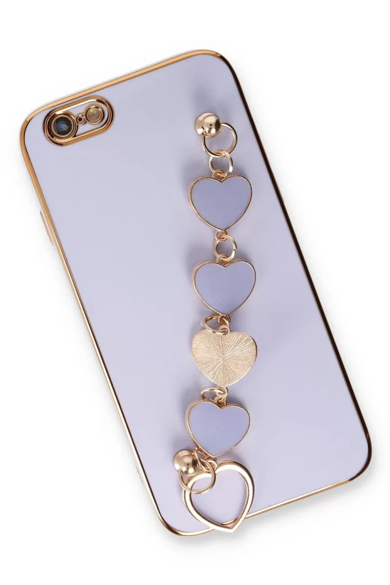 Newface Apple iPhone 6 Kılıf Esila Silikon - Lila