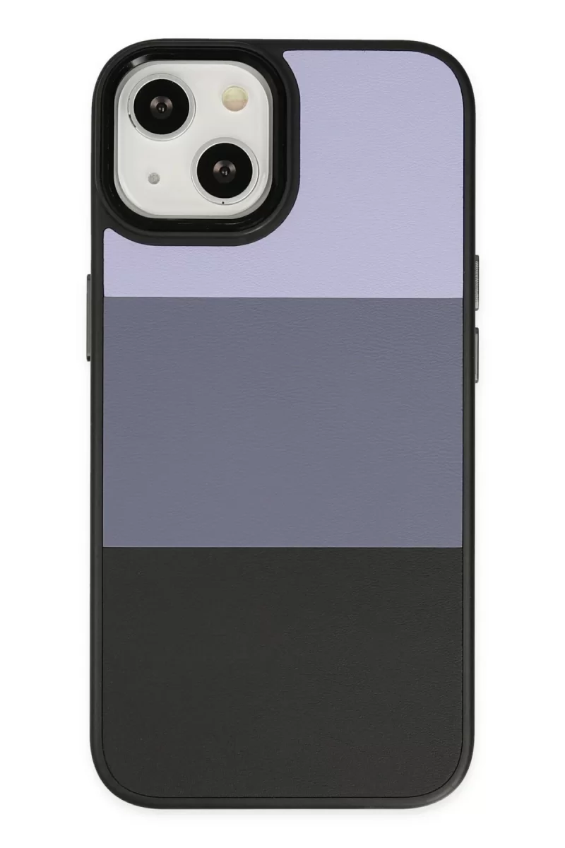 Newface Apple iPhone 14 Plus Kılıf King Kapak - Lila-Siyah