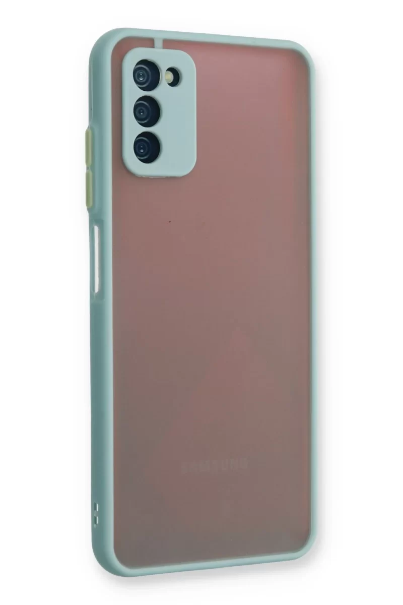 Newface Samsung Galaxy A03S Kılıf Montreal Silikon Kapak - Turkuaz