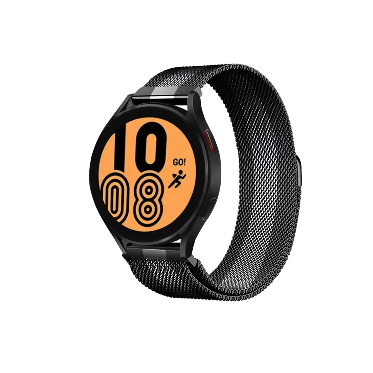 Newface Watch 20mm Metal Mıknatıslı Kordon - Siyah-Beyaz