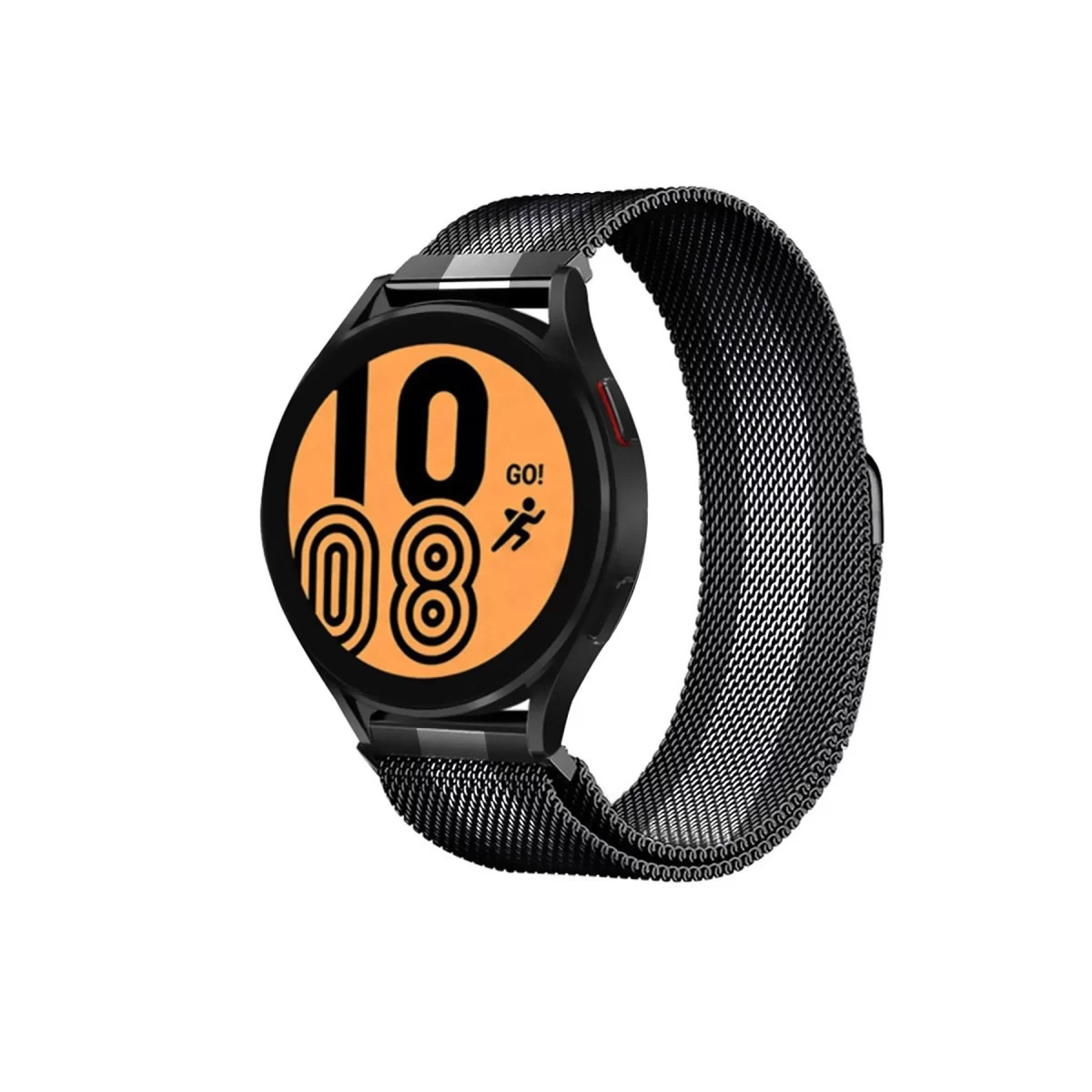 Newface Watch 20mm Metal Mıknatıslı Kordon - Siyah-Beyaz