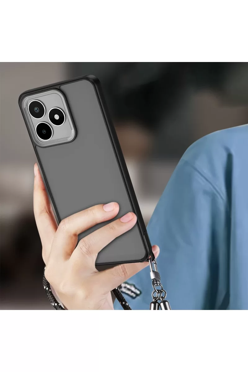 Newface Realme C53 Kılıf Elegant Kapak - Siyah