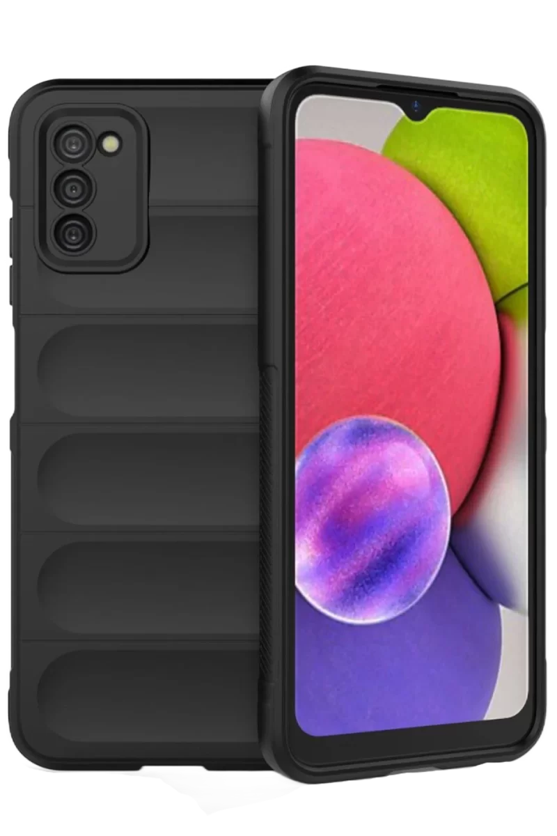 Newface Samsung Galaxy A03S Kılıf Optimum Silikon - Siyah