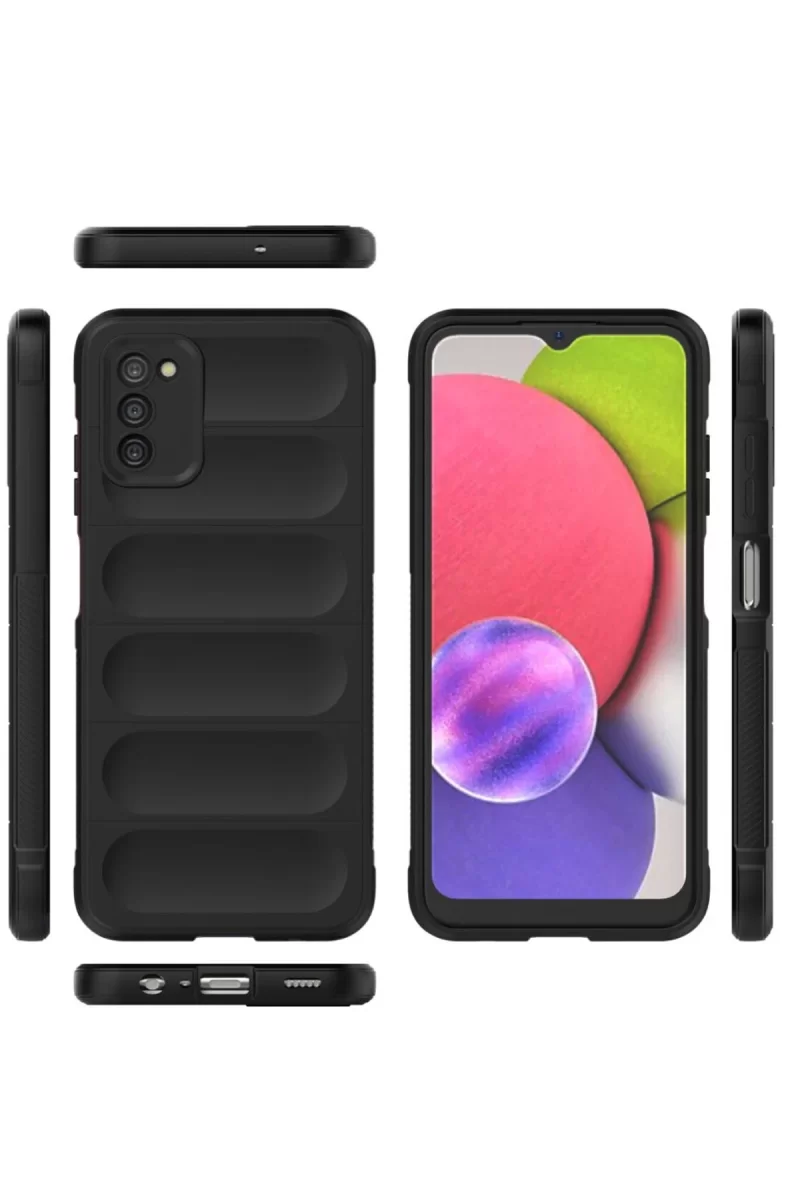 Newface Samsung Galaxy A03S Kılıf Optimum Silikon - Siyah