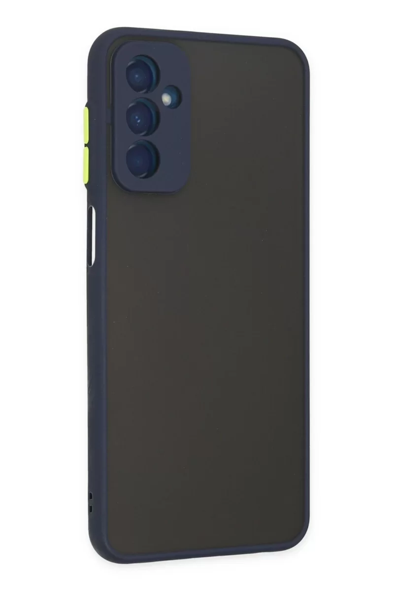 Newface Samsung Galaxy M13 Kılıf Montreal Silikon Kapak - Lacivert