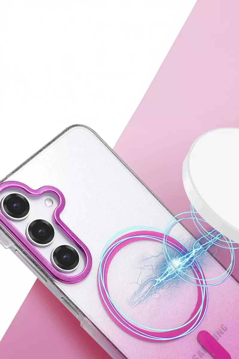 Newface Samsung Galaxy S23 FE Glossy Magsafe Kapak - Çöl Titanyum