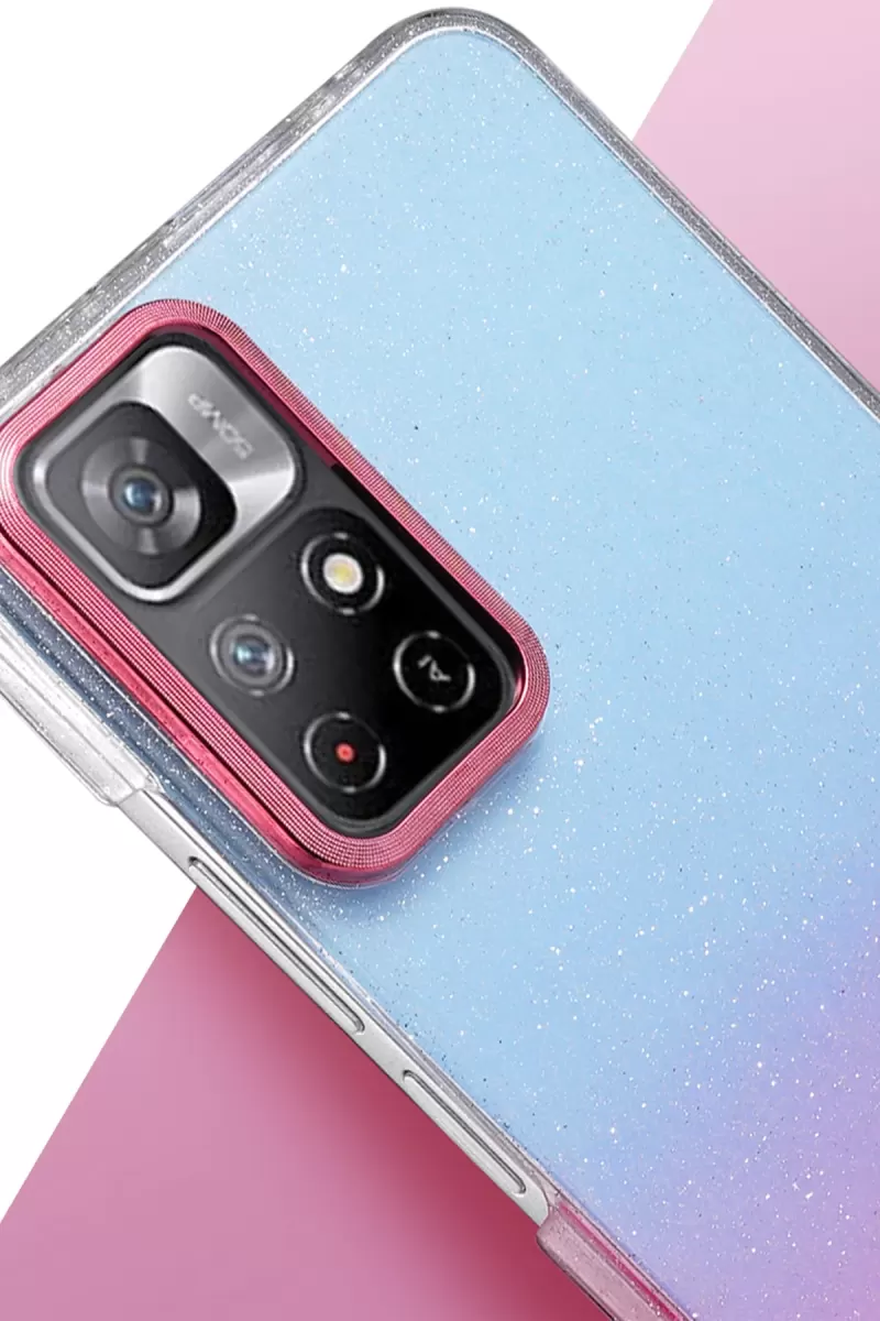 Newface Xiaomi Redmi Note 11 Pro Glossy Kapak - Mavi