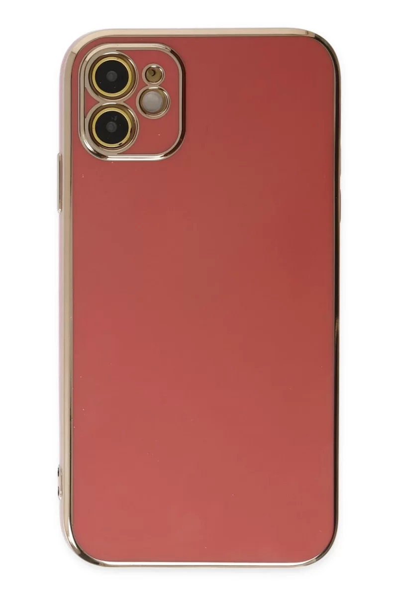 Newface Apple iPhone 12 Kılıf Volet Silikon - Kırmızı