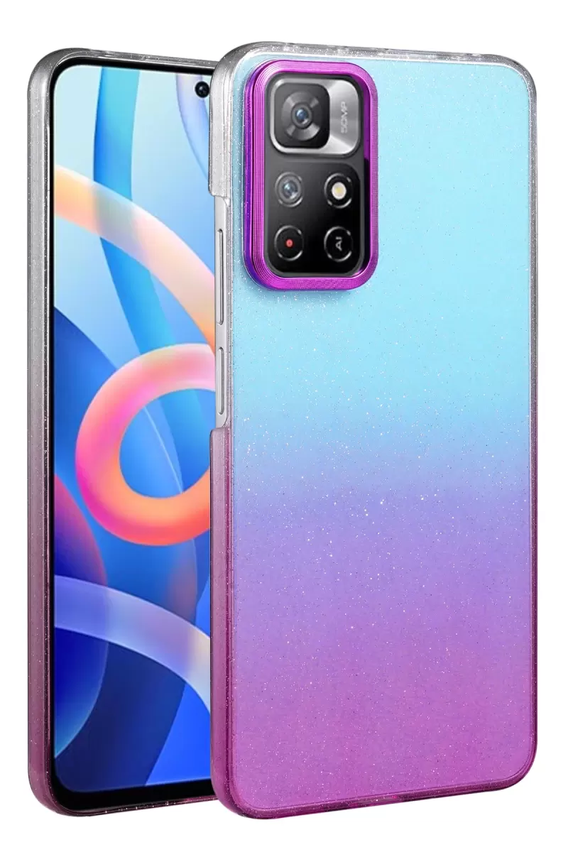 Newface Xiaomi Redmi Note 11 Pro Glossy Kapak - Mor