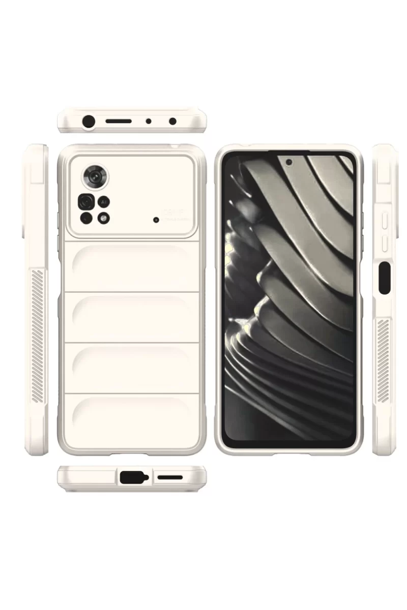 Newface Xiaomi Poco X4 Pro 5G Kılıf Optimum Silikon - Krem