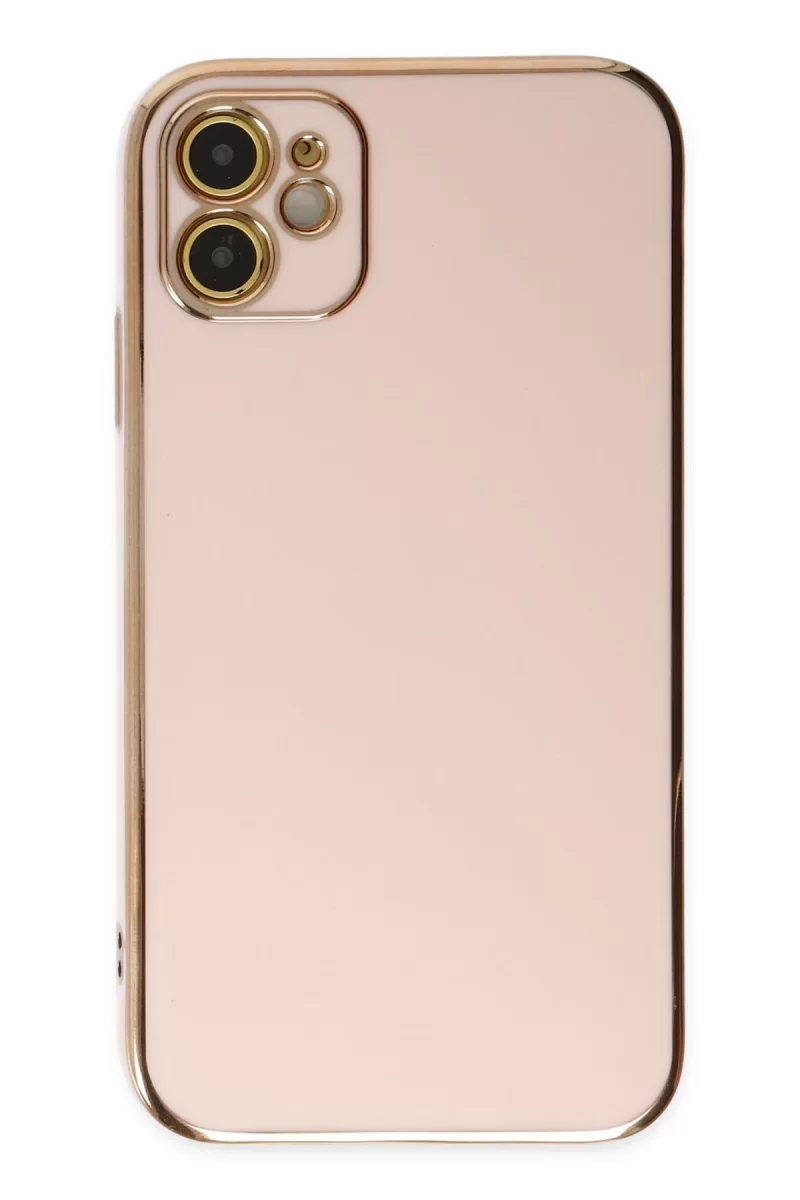 Newface Apple iPhone 12 Kılıf Volet Silikon - Pembe