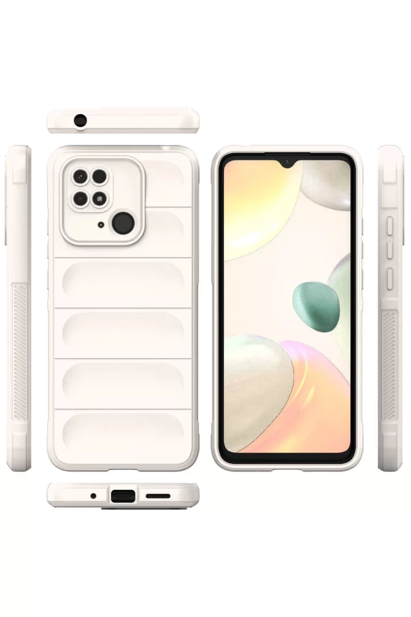 Newface Xiaomi Redmi 10C Kılıf Optimum Silikon - Krem
