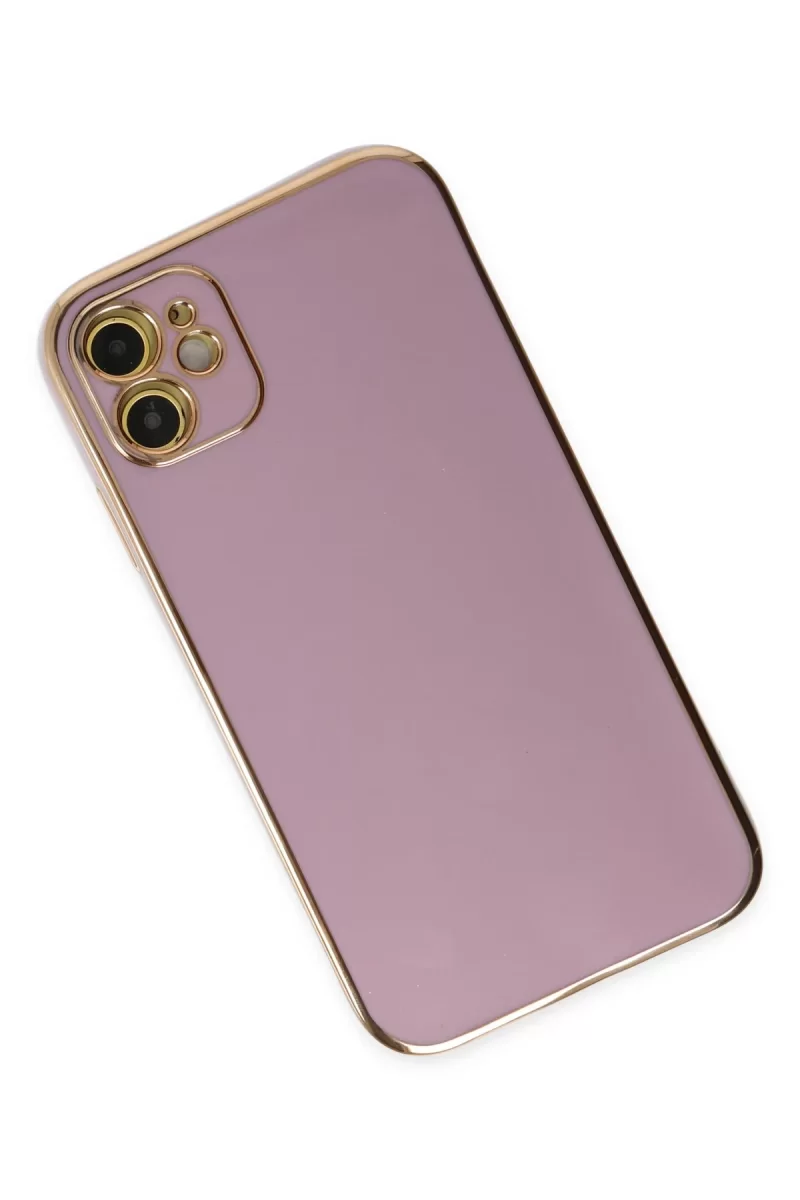 Newface Apple iPhone 12 Kılıf Volet Silikon - Mor
