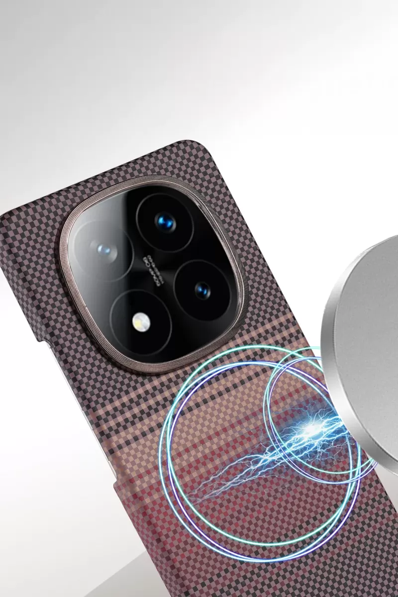Newface Xiaomi Redmi Note 14 Pro 5G Vega Magsafe Kapak - Kırmızı