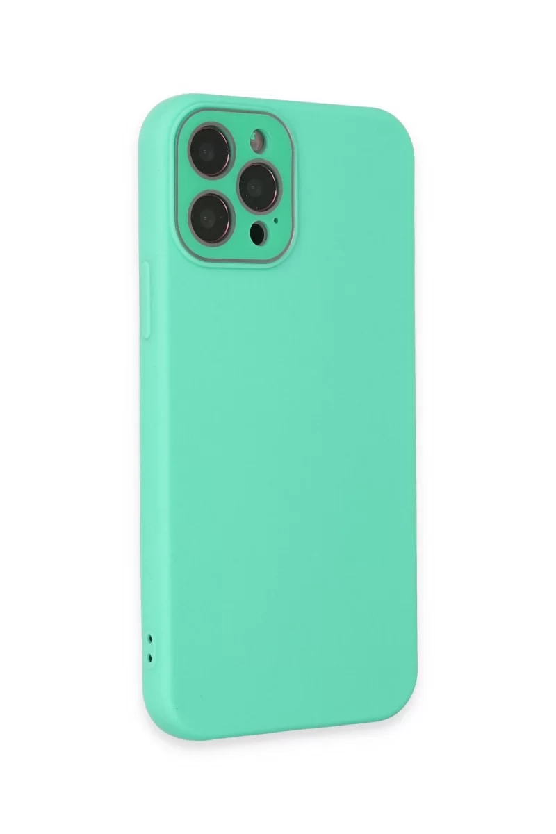 Newface Apple iPhone 12 Pro Kılıf Lansman Glass Kapak - Turkuaz