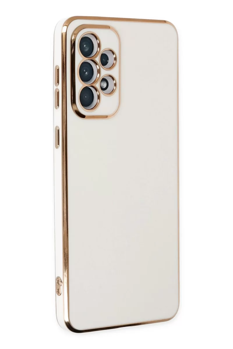 Newface Samsung Galaxy A73 5G Kılıf Volet Silikon - Beyaz