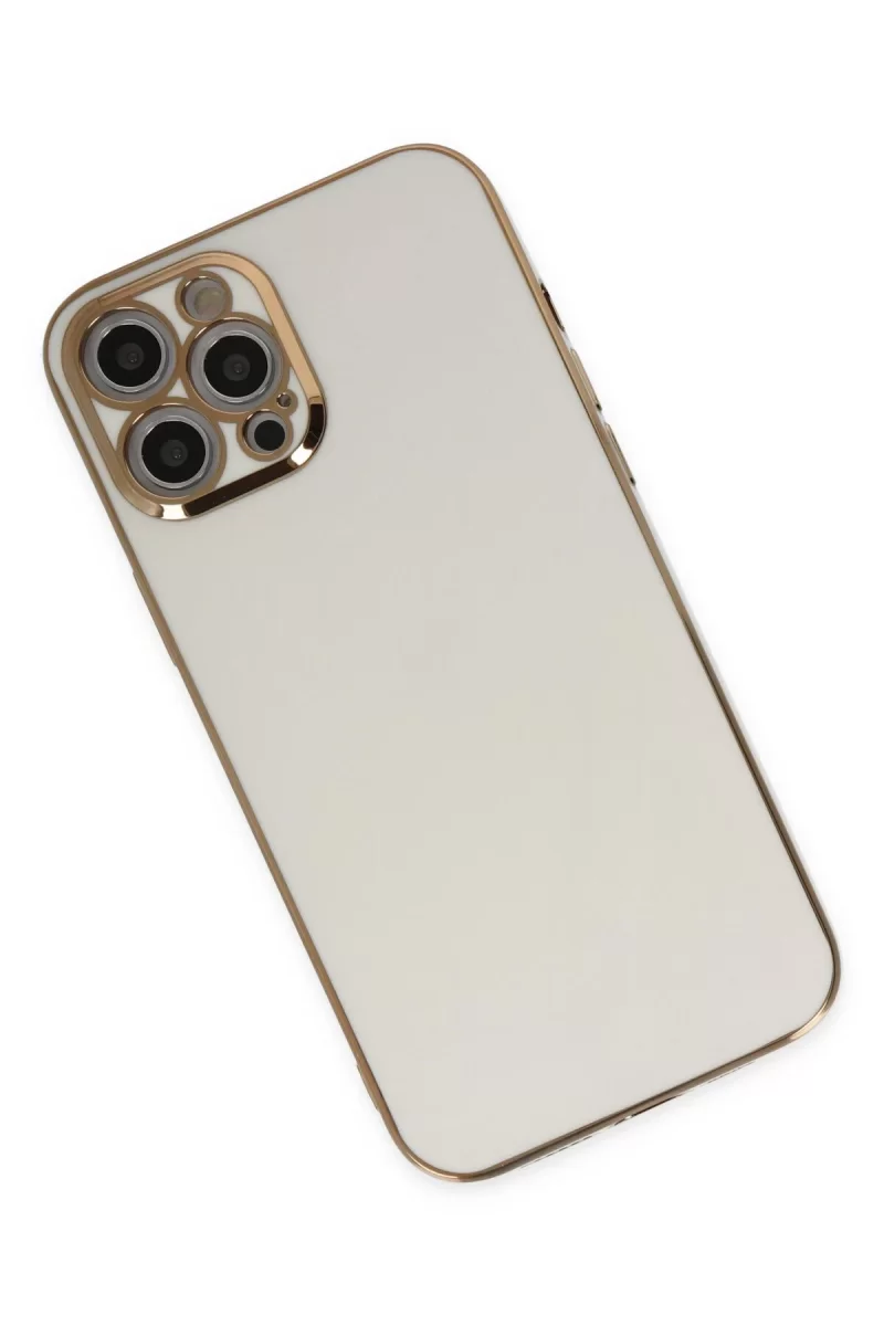 Newface Apple iPhone 12 Pro Kılıf Volet Silikon - Beyaz