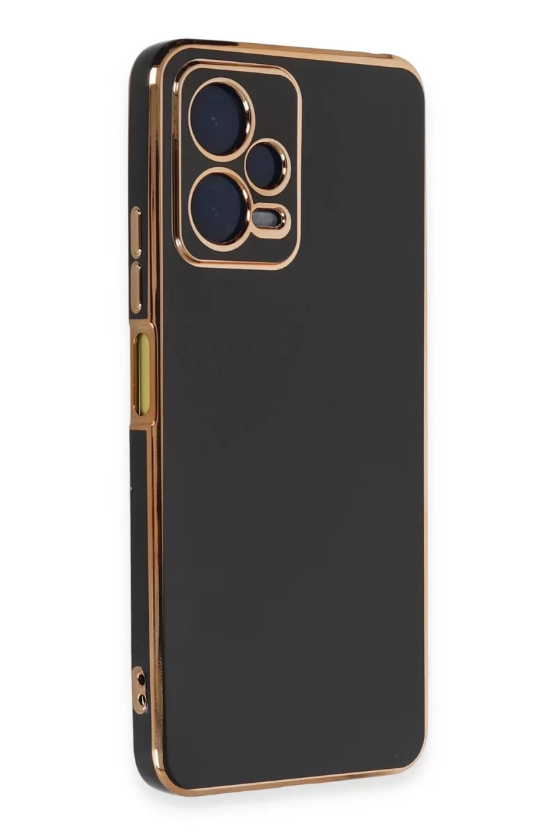 Newface Xiaomi Redmi Note 12 Pro 5G Kılıf Volet Silikon - Siyah