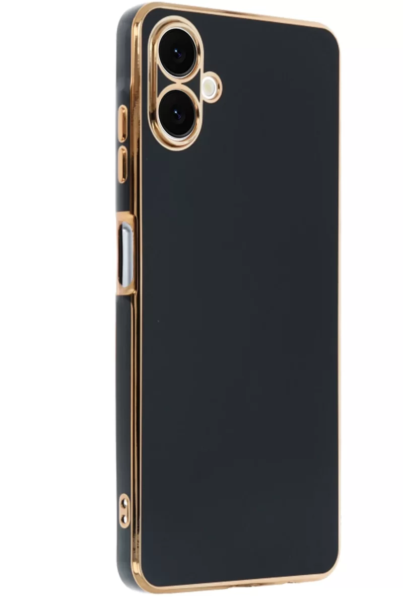Newface Samsung Galaxy A06 Kılıf Volet Silikon - Siyah