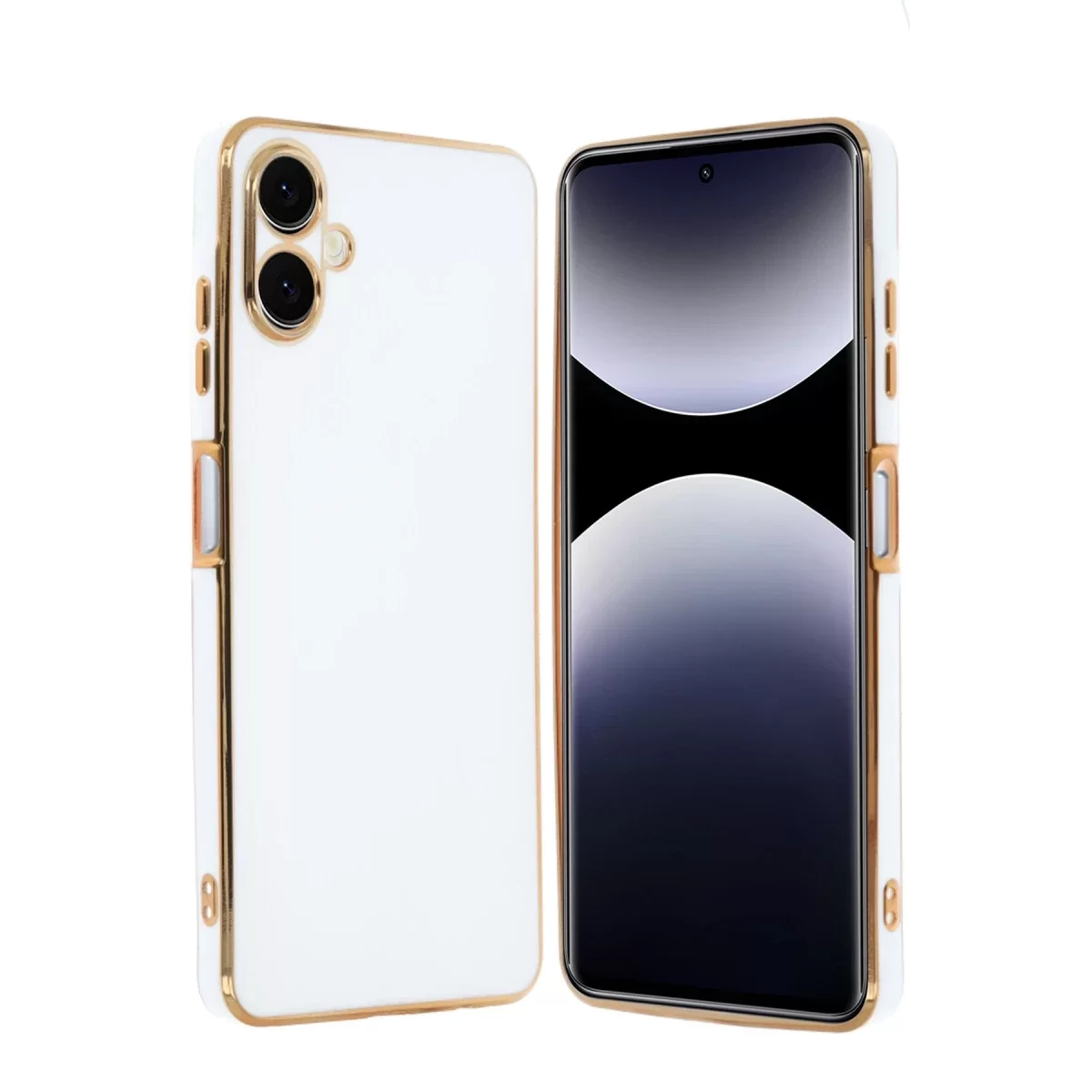 Newface Samsung Galaxy A06 Kılıf Volet Silikon - Beyaz