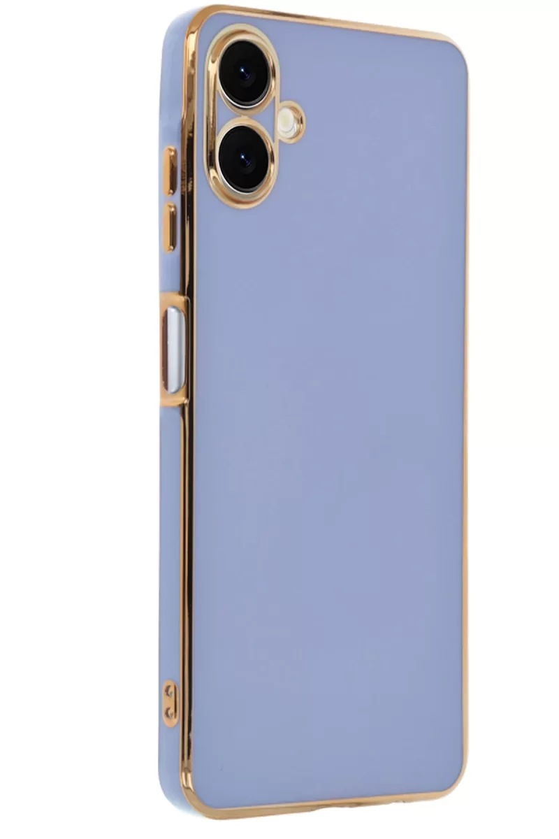 Newface Samsung Galaxy A06 Kılıf Volet Silikon - Mavi