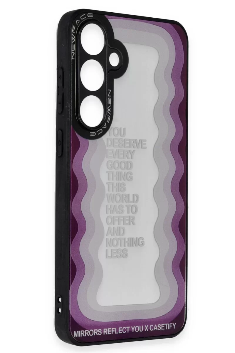 Newface Samsung Galaxy A05S Kılıf Mirror Desenli Kapak - Mirror - 5