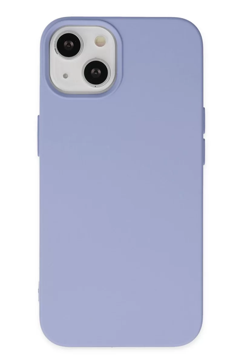 Newface Apple iPhone 14 Plus Kılıf Nano içi Kadife Silikon - Lila