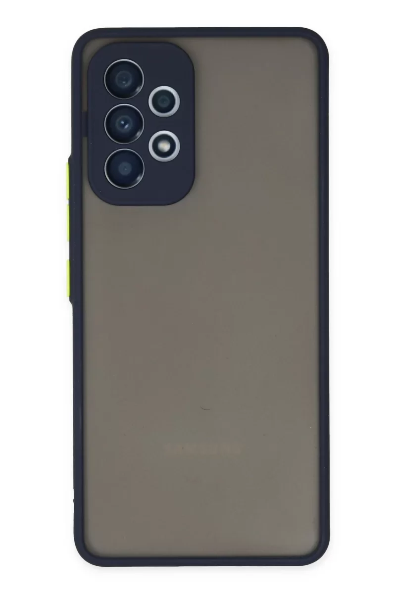 Newface Samsung Galaxy A33 5G Kılıf Montreal Silikon Kapak - Lacivert