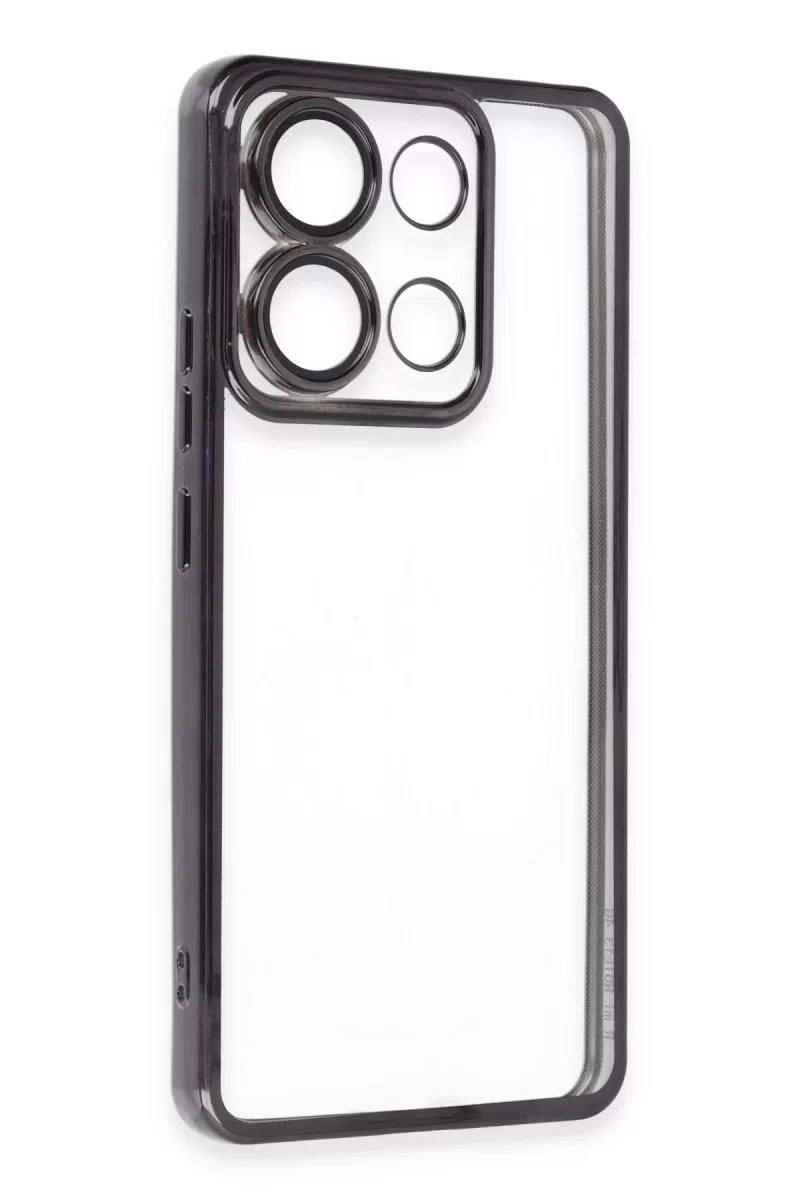 Newface Xiaomi Poco X6 Pro Kılıf Razer Lensli Silikon - Siyah