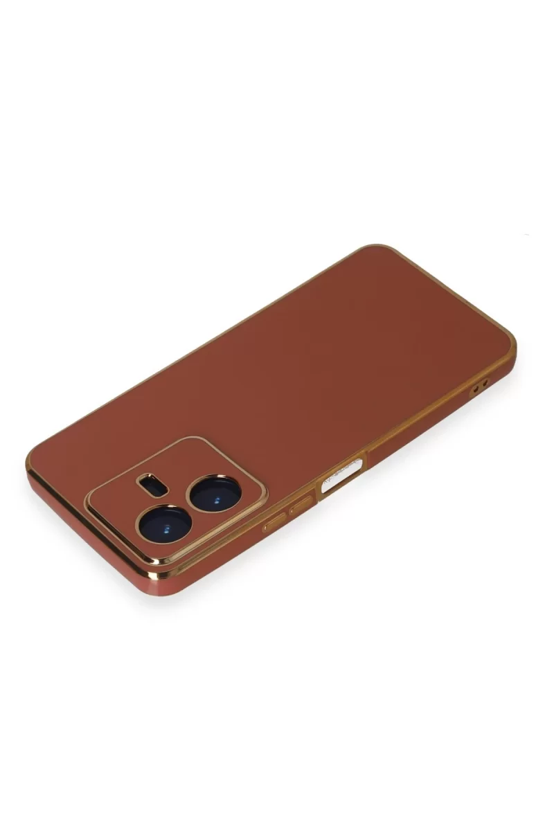 Newface Vivo Y22 2022 Kılıf Volet Silikon - Kırmızı