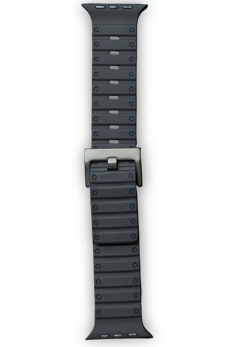 Newface Apple Watch 42mm Magnus Mıknatıslı Silikon Kordon - Siyah
