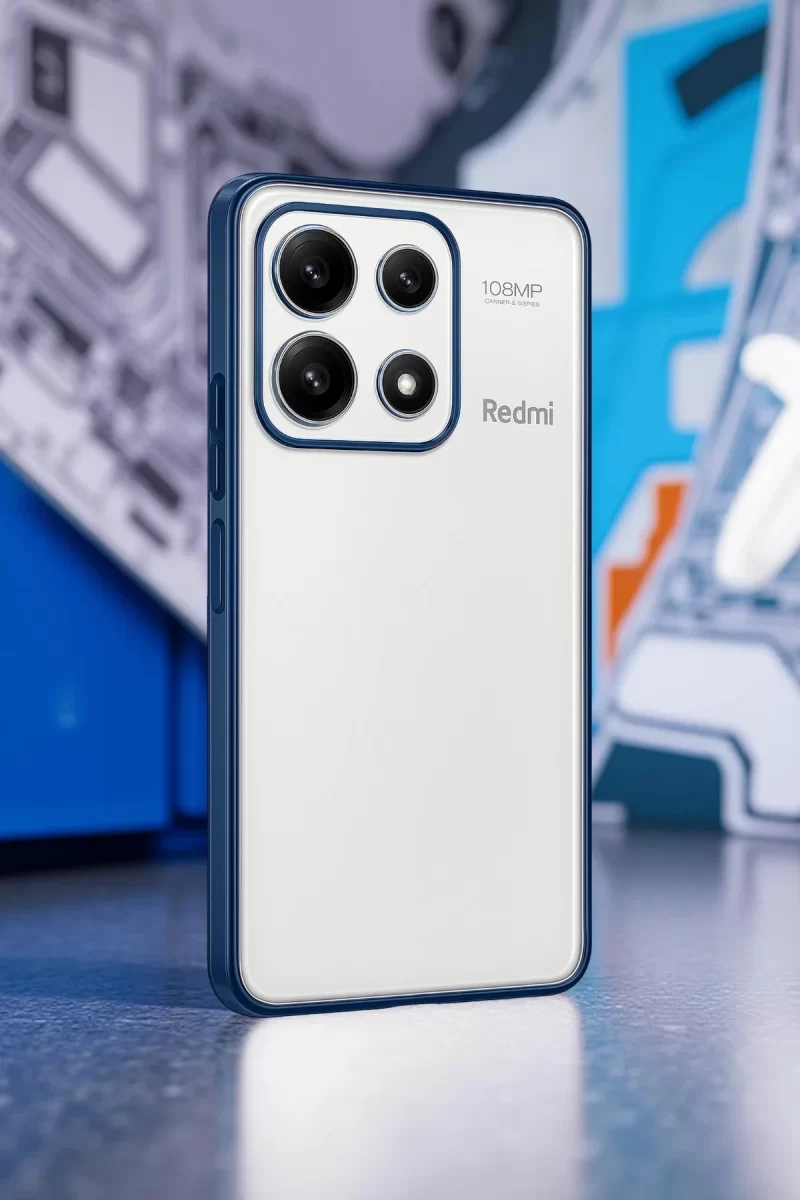 Newface Xiaomi Poco X6 Pro Kılıf Razer Lensli Silikon - Gold